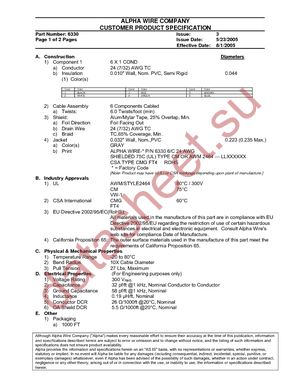 6330 SL001 datasheet  